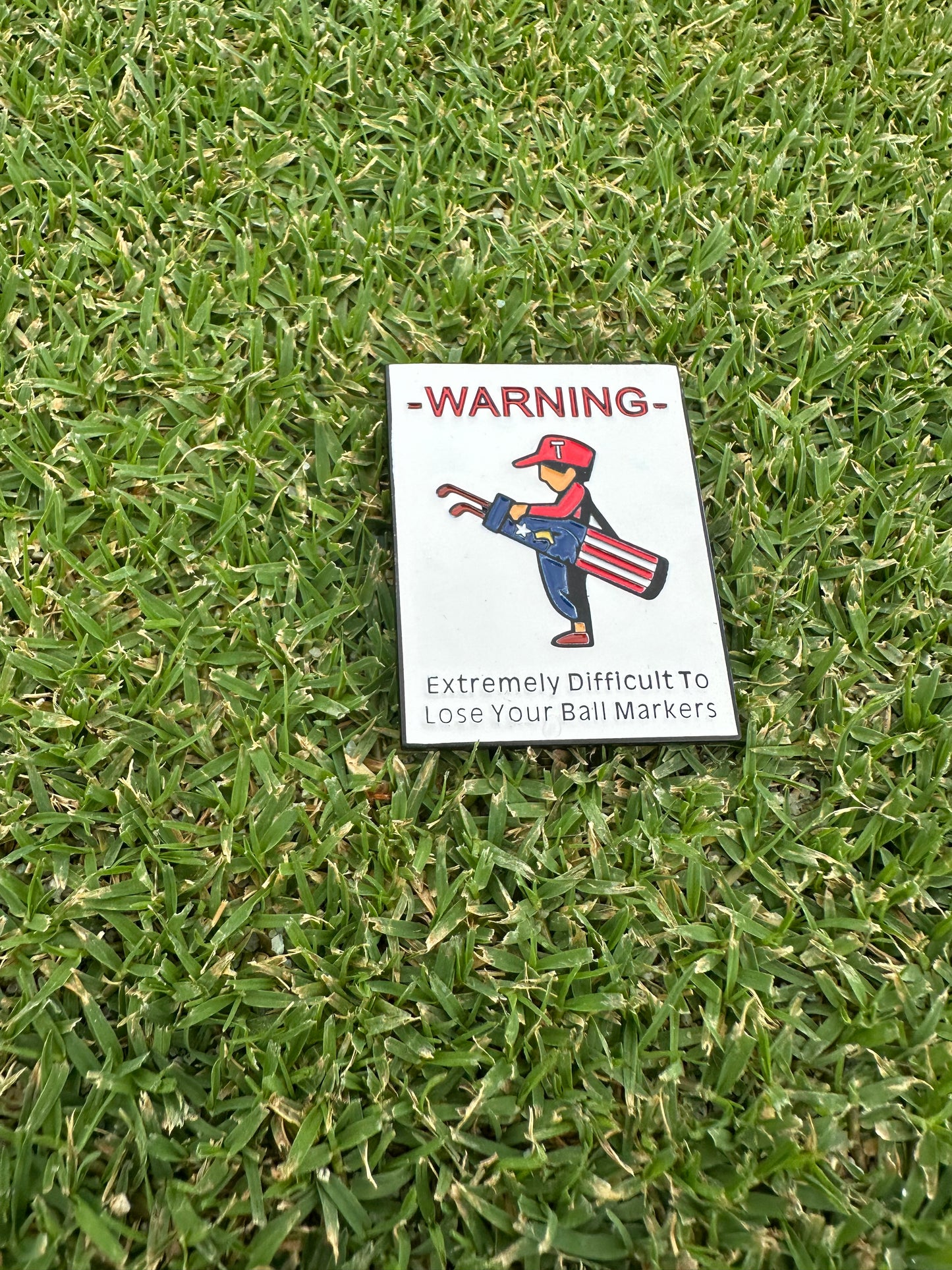 WARNING Ball Marker
