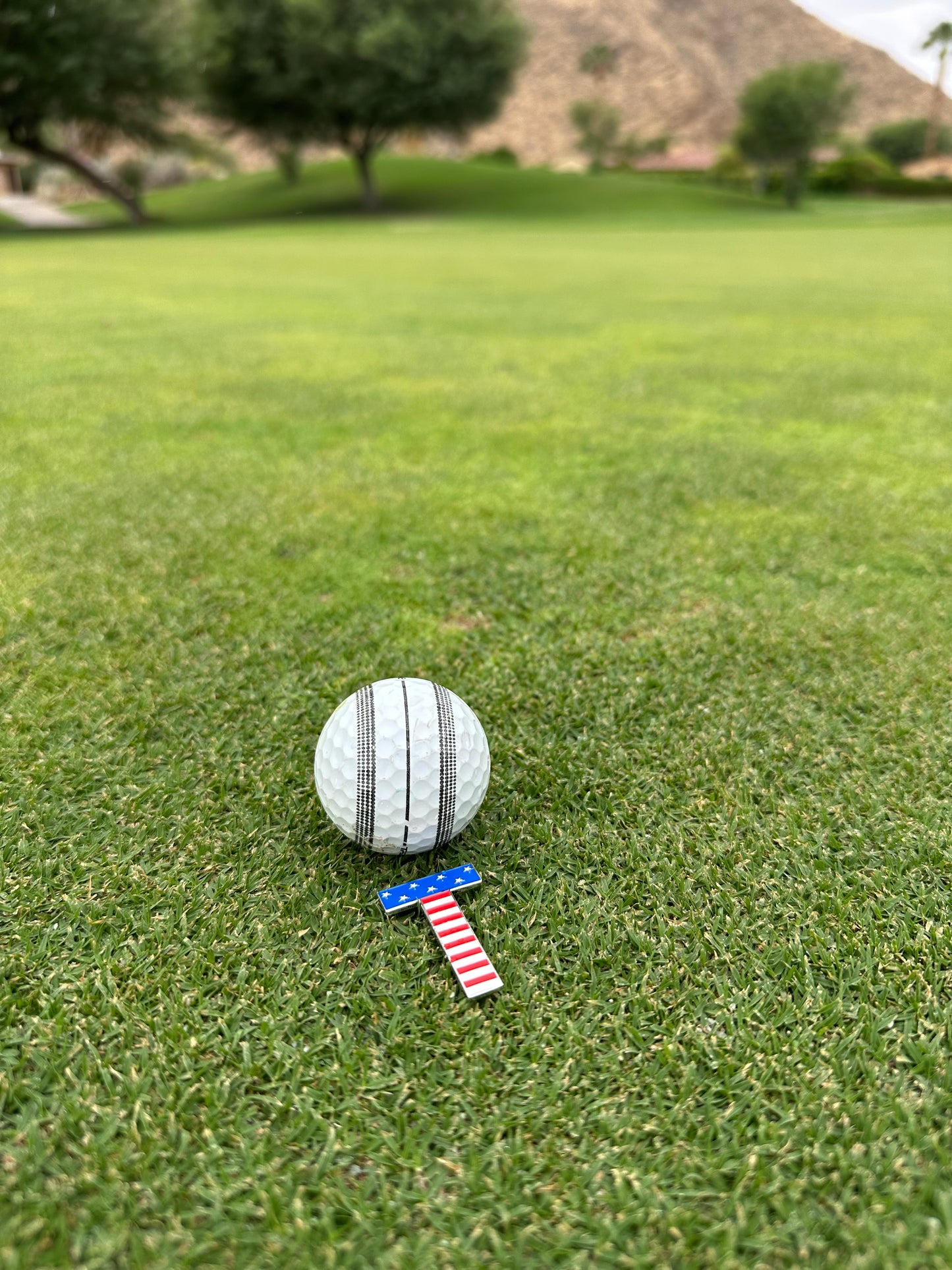 American Flag T - Ball Marker