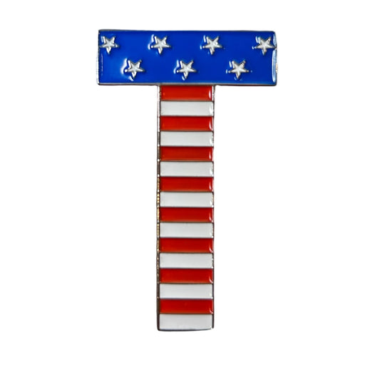 American Flag T - Ball Marker