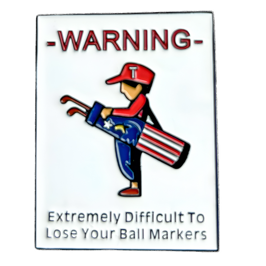 WARNING Ball Marker